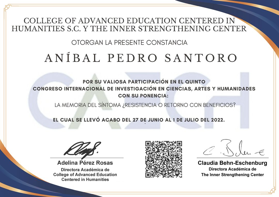 Dr. Aníbal P Santoro - Sexto Congreso CAECH